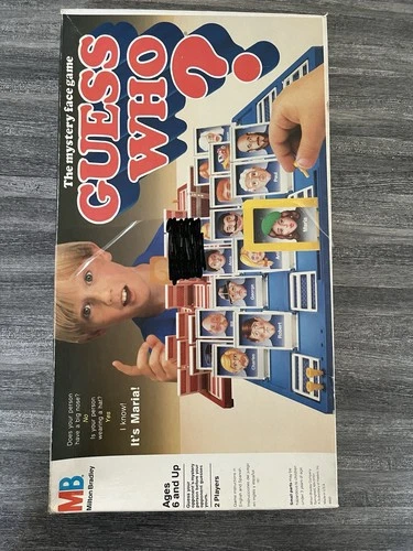 Milton Bradley Guess Who? Board Game Vintage 1987 Complete Box & Instructions