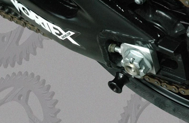 HONDA 2007-2013 CBR 600RR VORTEX RACING 8mm ALUMINIO BASCULANTE CARRETES - NEGRO Foto 3 de 4