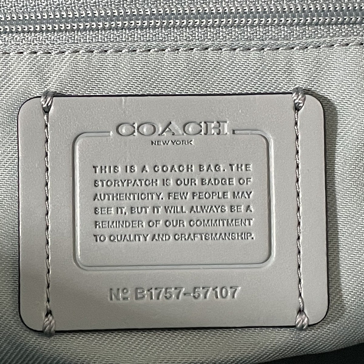 Coach Turnlock Chain Tote 27 57107 Chambray Blue | eBay