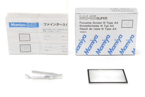 【UNUSED BOX】Mamiya M645 SUPER Focusing Screen N Type A4 Checker Case From Japan