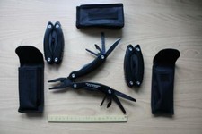 LOT 3x Multitool massiv Taschenmesser mit Gürteltasche Multifunktionswerkzeug !!