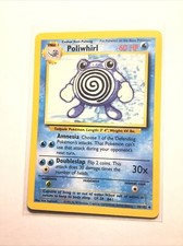 POLIWHIRL - 38/102 - Base Set - Pokemon Card - LP