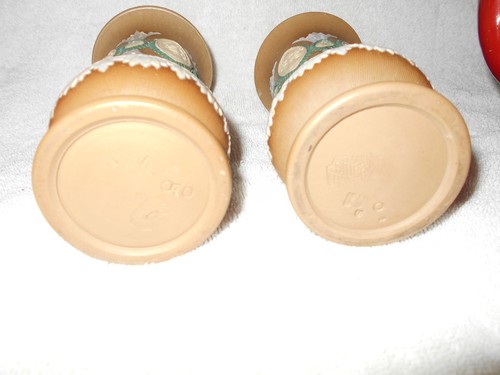 Royal Doulton Lambeth Silikonware Steinzeug Vasen ~ Paar viktorianische Gesichter ~ 6 Zoll T - Bild 4 von 9