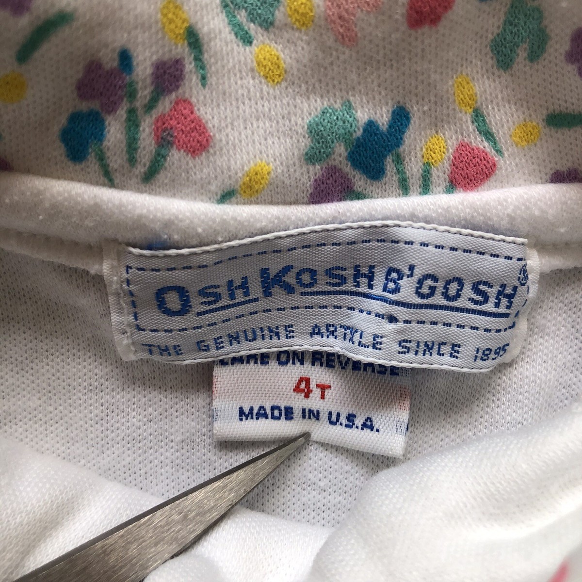 Vintage OshKosh B'Gosh Toddler Girl Bib Dress 2-Piece Outfit