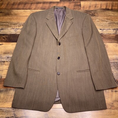 Hugo Boss Einstein Blazer 44R Wool Herringbone Suit Jacket