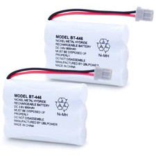 2-Pack 3.6V 800mAh BT446 Cordless Phone Batteries BT1005, DCT646, DCT646-2 HOT 