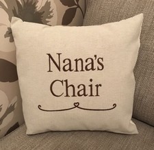 Laura Ashley Austen Personalised Nanas Chair Cushion Cover Embroidered