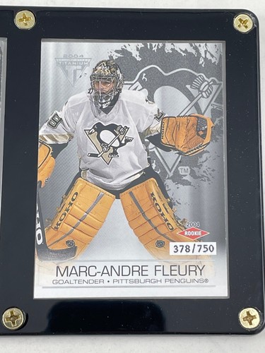 2003-04 Private Stock Titanium MARC-ANDRE FLEURY True Rookie RC /99 + 3 Parallel - Picture 5 of 8
