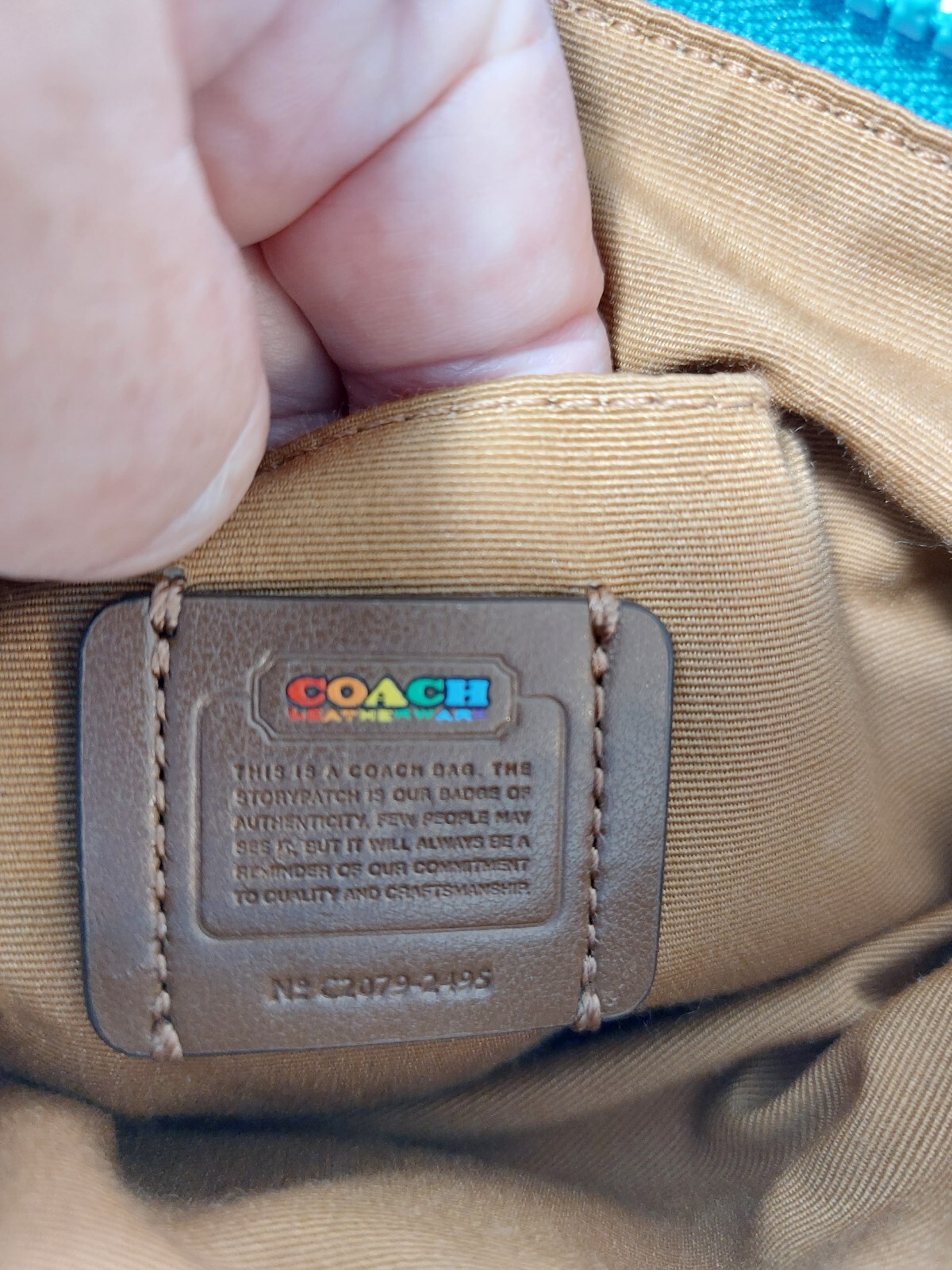 Coach Jes Slim Pride🌈Rainbow Leather Crossbody 2495 … Gem