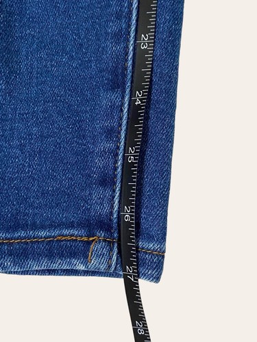 Skinny Fries Jeans Dark Blue Jeans Distressed Womens size 5 Skinny High Rise NWT - Picture 13 of 14