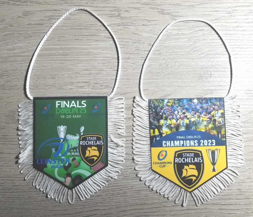 FANION Finale Rugby Champions Cup 2023 LEINSTER LA ROCHELLE  STADE ROCHELAIS N°2 - Photo 1/1