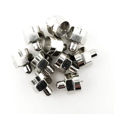 Pack of 10 F-Type 75 Ohm Coaxial Terminator Resistor Connector by SatelliteSale