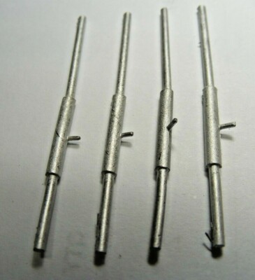 (4) #50 Truck Straight Exhaust Stack for HO Scale by Don Mills Models {bendable}