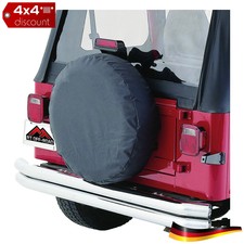 Tire Cover 33" to 35", arrière Diamant noir Jeep Wrangler TJ 1997/2006