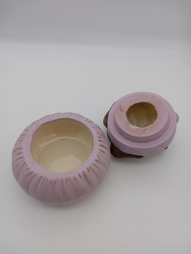 Adorable 1986 Dona’s Molds Inc Easter Bunny Jellybean Eggs Lidded Dish Rabbit - Picture 8 of 10