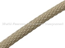 Beige PET flex braided expandable sleeving - USA
