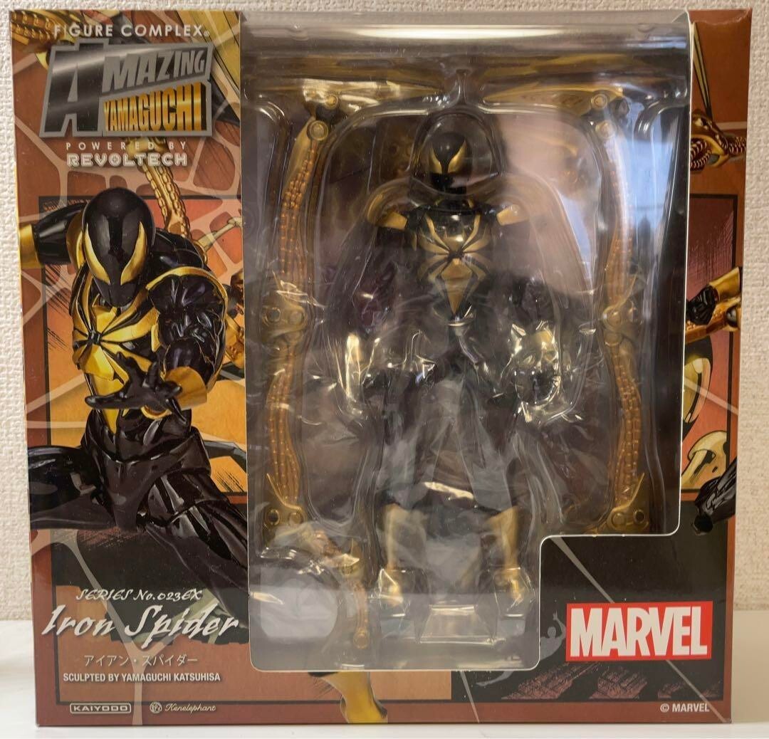 AMAZING YAMAGUCHI Iron Spider Black Ver. 023EX Figure AMAZING YAMAGUCHI Iron Spider Black Ver. 023EX Figure