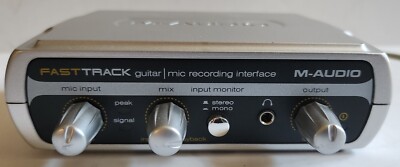 fast track guitar /mic recording interface m- audio
