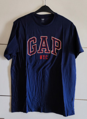 GAP Herren T-Shirt Blau/Rot Größe M