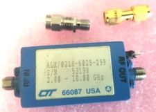 RF amplifier 2GHz to 18GHz+12dBm  25dB TESTED! CTT ALX /0218-6025-299 US MADE