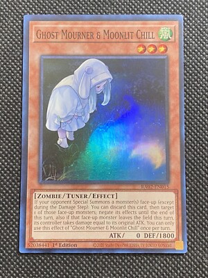 YuGiOh! - Ghost Mourner & Moonlit Chill RA02-EN015 Alt Art Super Rare 1st Ed NM