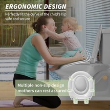 CCBELLA Toilet Seat With Toddler Seat Built In 16.5 Round 1699