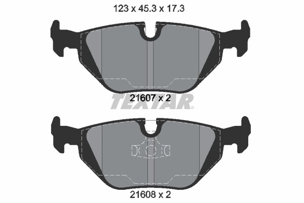 Textar 2160702 Bremsbelagsatz, Scheibenbremse FüR Bmw, De La Chapelle, Wiesmann-image