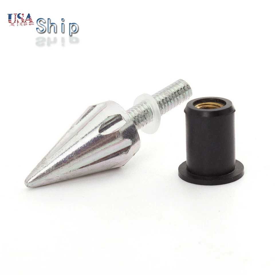 Kit de pernos de tornillo para carenado de parabrisas de 10x5 mm para moto tuercas de montaje de parabrisas tuerca Foto 4 de 4