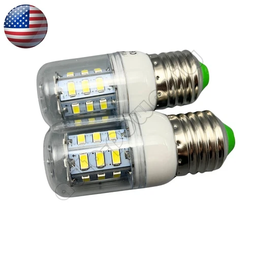2 PCS LED Refrigerator Light Corn Bulb E27 for Frigidaire Kenmore 5304511738