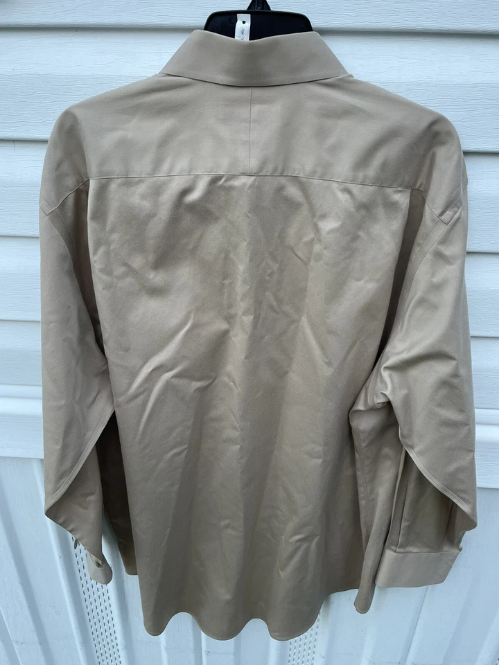 Camisa de vestir tradicional Nordstrom para hombre talla 17,5-34 verde sin arrugas Smartcare Foto 4 de 4