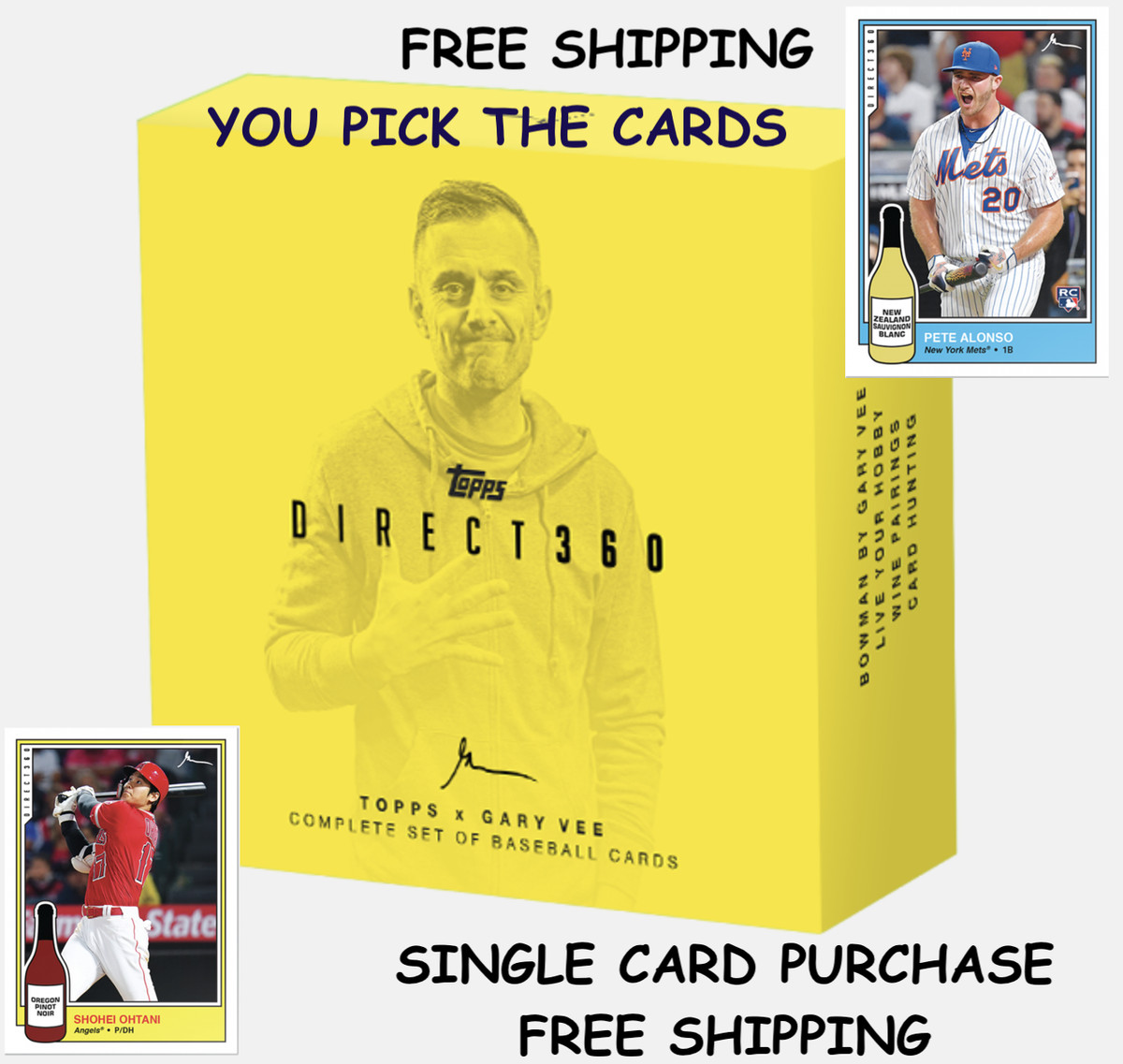 2019 TOPPS X GARYVEE DIRECT360 - PICK YOUR CARD  - updated 11/22