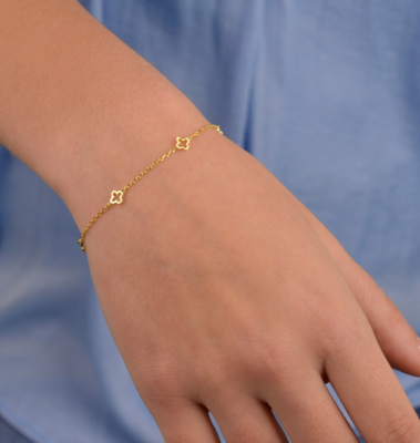 アクセサリー K10 gold delicate chain bracelet Kinsley Gold Delicate Chain Bracelet in White CZ | Kendra Scott