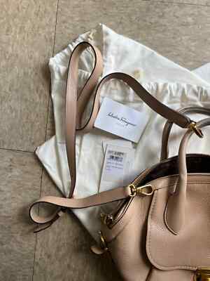 Salvatore Ferragamo Fiamma Genuine leather Bag In Nutmeg
