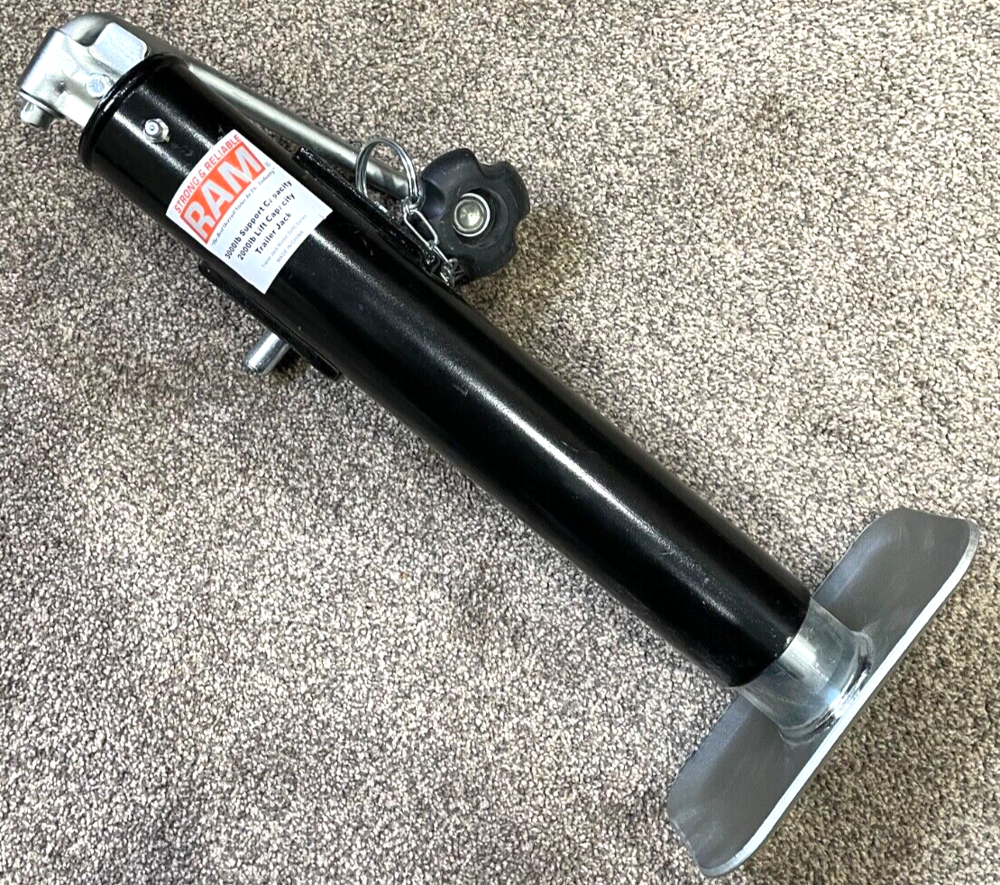 RAM Trailer Jack 3000lb Support Capacity, 2000lb Lift Capacity – Heavy Duty