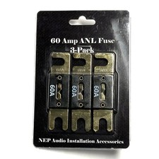ANL Fuse 60A  60 Amp 3 Pack Car Audio - Marine
