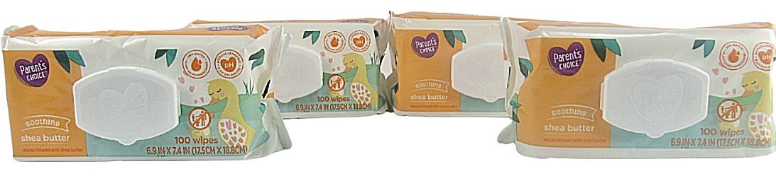 shea butter parents choice wipes