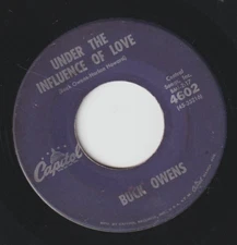 BUCK OWENS, BAD BAD DREAM / UNDER THE INFLUENCE OF LOVE ROCKABILLY 45 RPM