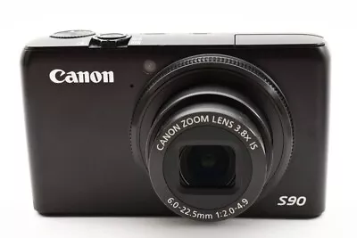 Canon PowerShot S90 10MP Digital Camera 3.8X Wide Angle