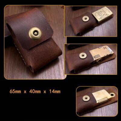 Handmade Retro Leather Lighter Case for ZIPPO ZORRO, Classic Men s Accessory