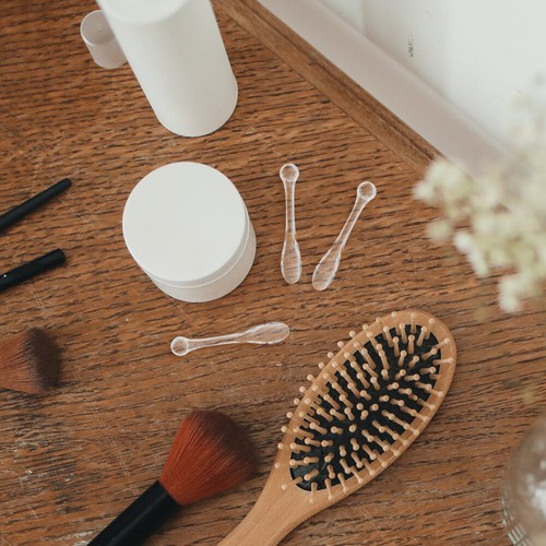 50PCS Spatole Trucco Cucchiai Cura Pelle Donna Crema Viso Applicatore Cucchiai - Foto 5 di 12