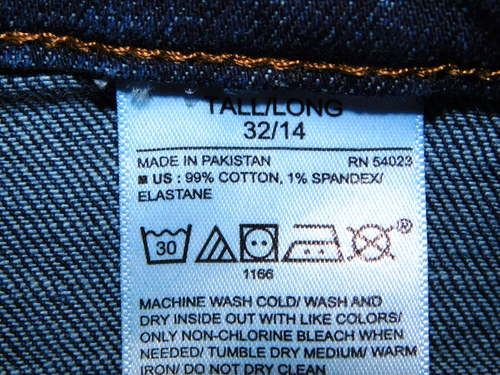 BANANA REPUBLIC 2021 ― 32/14 TALL ― HIGH-RISE STRAIGHT Stretch Jeans 14T ― #DB14 - Picture 6 of 7