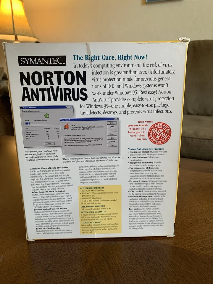 Symantec Norton Antivirus for Windows 95, 3.5” floppy discs - Image 4 of 4