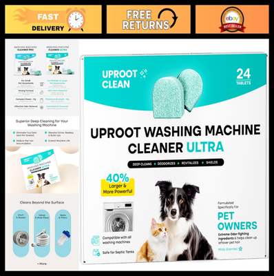 #ad Washing Machine Cleaner Tablets 40% Stronger Pet Friendly Removes Grime amp; Od $63.99