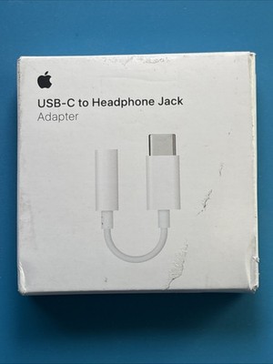 Apple USBC to Headphone Jack Adapter  MW2Q3AM/A- A2049 3.5mm- OEM Original - New