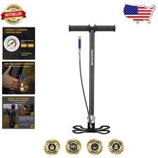 PCP Hand Pump 4500PSI Stainless Steel 3 Stage Air Rifle Tool