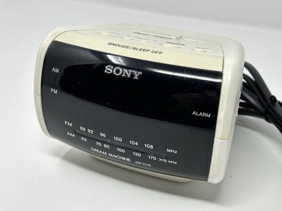 Vintage Sony Dream Machine ICF-C112 AM/FM Clock Radio White Pre-Owned Retro-Tech