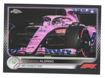 2022 Topps Chrome F1 Formula 1 BWT Alpine Fernando Alonso