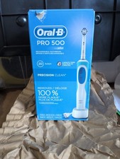 NEW Oral-B Pro 500 Electric Rechargeable Toothbrush with Precision Clean White