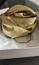 Jimmy Choo Bonny Gold Sequin Clutch New With Tags, Box, Authenticity Cards