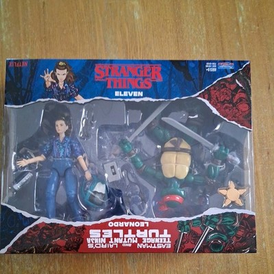 TMNT Stranger Things Upside Down Remix Eleven and Leonardo Netflix New See Pics